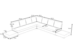 ARTELIA Sambesi Gartenlounge, anthrazit/grau, Alu/Polyacryl, Ecklounge inkl. 2 Beistelltische