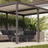 ARTELIA Urban Pavillon, anthrazit, Aluminium, 400 x 300 cm, rostfreies Material, mit Kurbelfunktion, integrierte Dachrinne