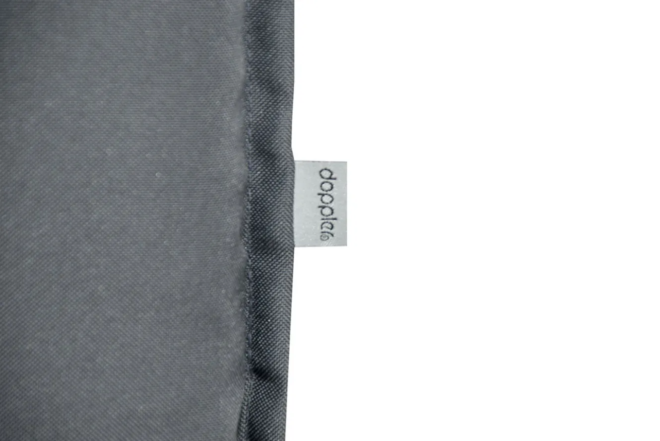 DOPPLER Comfort Stuhlauflage Niederlehner, anthrazit, Polyester, 100 x 50 x 7 cm