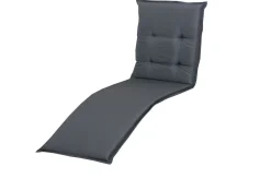 DOPPLER Relax Comfort Relaxsesselauflage, anthrazit, Polyester, 175 x 50 x 7 cm, inklusive Befestigungsbänder