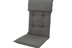 DOPPLER Stuhlauflage Hochlehner, grau, Dralon, 120x50x7cm, mit DuPont Teflon Markenimprägnierung