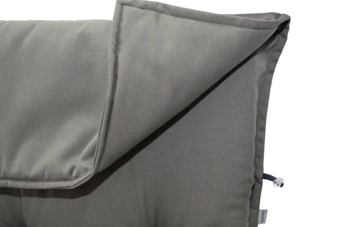 DOPPLER Stuhlauflage Hochlehner, grau, Dralon, 120x50x7cm, mit DuPont Teflon Markenimprägnierung