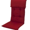 DOPPLER Stuhlauflage Hochlehner, bordeaux, Dralon, 120x50x7cm, mit DuPont Teflon Markenimprägnierung