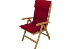 DOPPLER Stuhlauflage Hochlehner, bordeaux, Dralon, 120x50x7cm, mit DuPont Teflon Markenimprägnierung