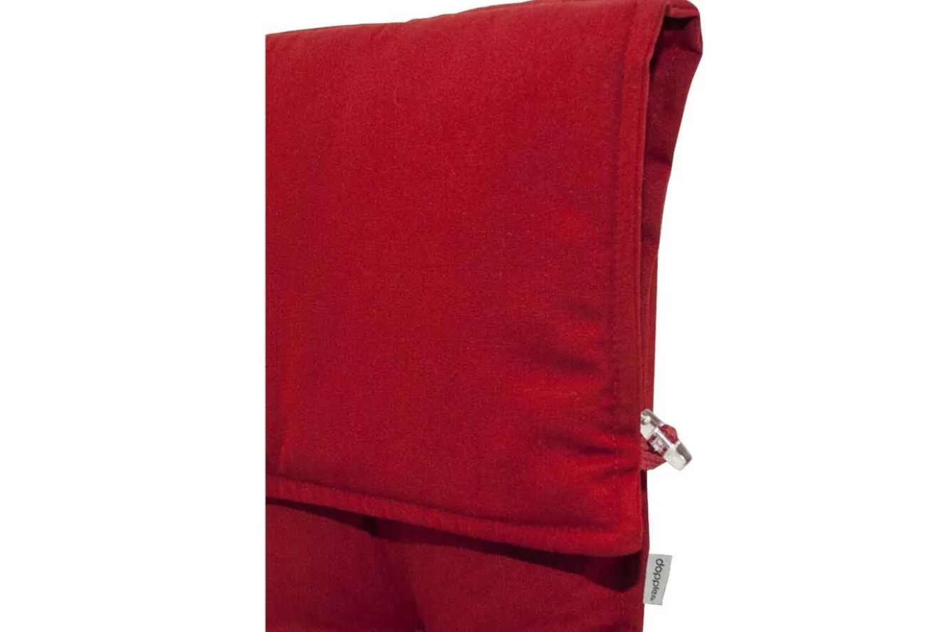 DOPPLER Stuhlauflage Hochlehner, bordeaux, Dralon, 120x50x7cm, mit DuPont Teflon Markenimprägnierung