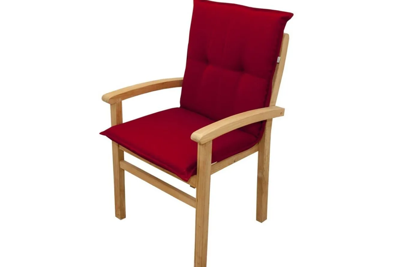 DOPPLER Stuhlauflage Niederlehner, bordeaux, Dralon, 100x50x7cm, mit DuPont Teflon Markenimprägnierung