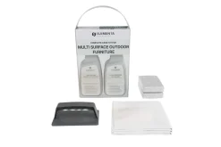ELEMENTA Multi Surface KITS 3-in-1 Box Pflegemittel, Gartenmöbelreinigung und Oberflächenschutz, 2 x 750 ml