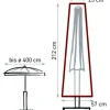 GARVIDA Schutzhülle für Sonnenschirme Ø 250 - 400 cm, braun, Polyestergewebe, 212 x 57/18 cm, mit Zugband