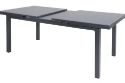 HARTMAN Alice Comfort Garten-Essgruppe, xerix, Alu/Textilene, Tisch 180/240x100cm, 6 Klappstühle