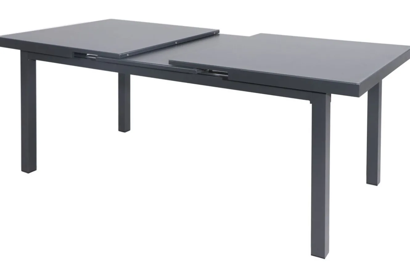 HARTMAN Alice Comfort Garten-Essgruppe, xerix, Alu/Textilene, Tisch 180/240x100cm, 6 Klappstühle