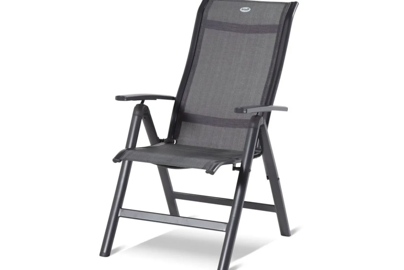 HARTMAN Alice Comfort Garten-Essgruppe, xerix, Alu/Textilene, Tisch 180/240x100cm, 4 Stapel-, 2 Klappstühle