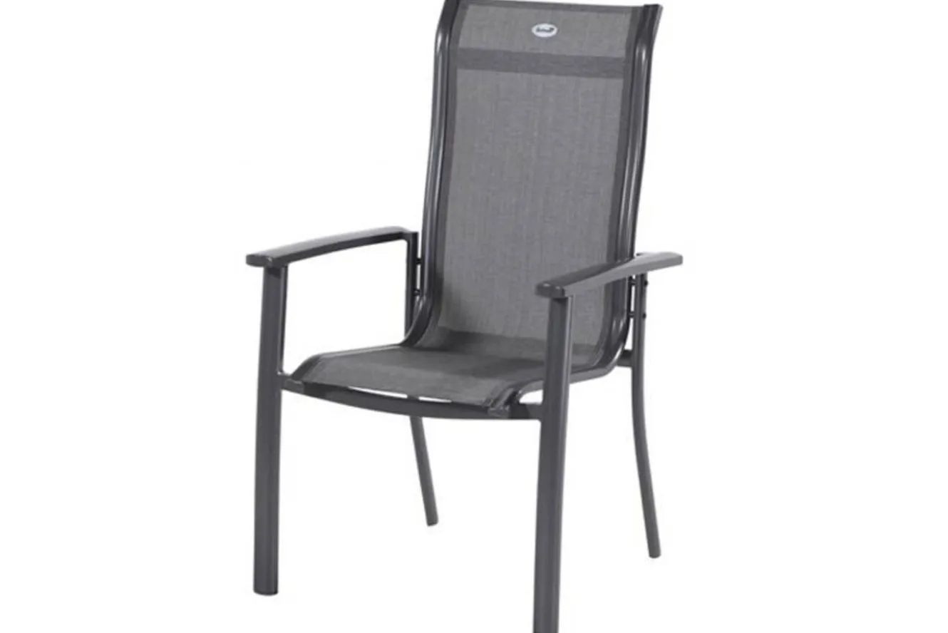 HARTMAN Alice Comfort Garten-Essgruppe, xerix, Alu/Textilene, Tisch 180/240x100cm, 6 Stapel-, 2 Klappstühle