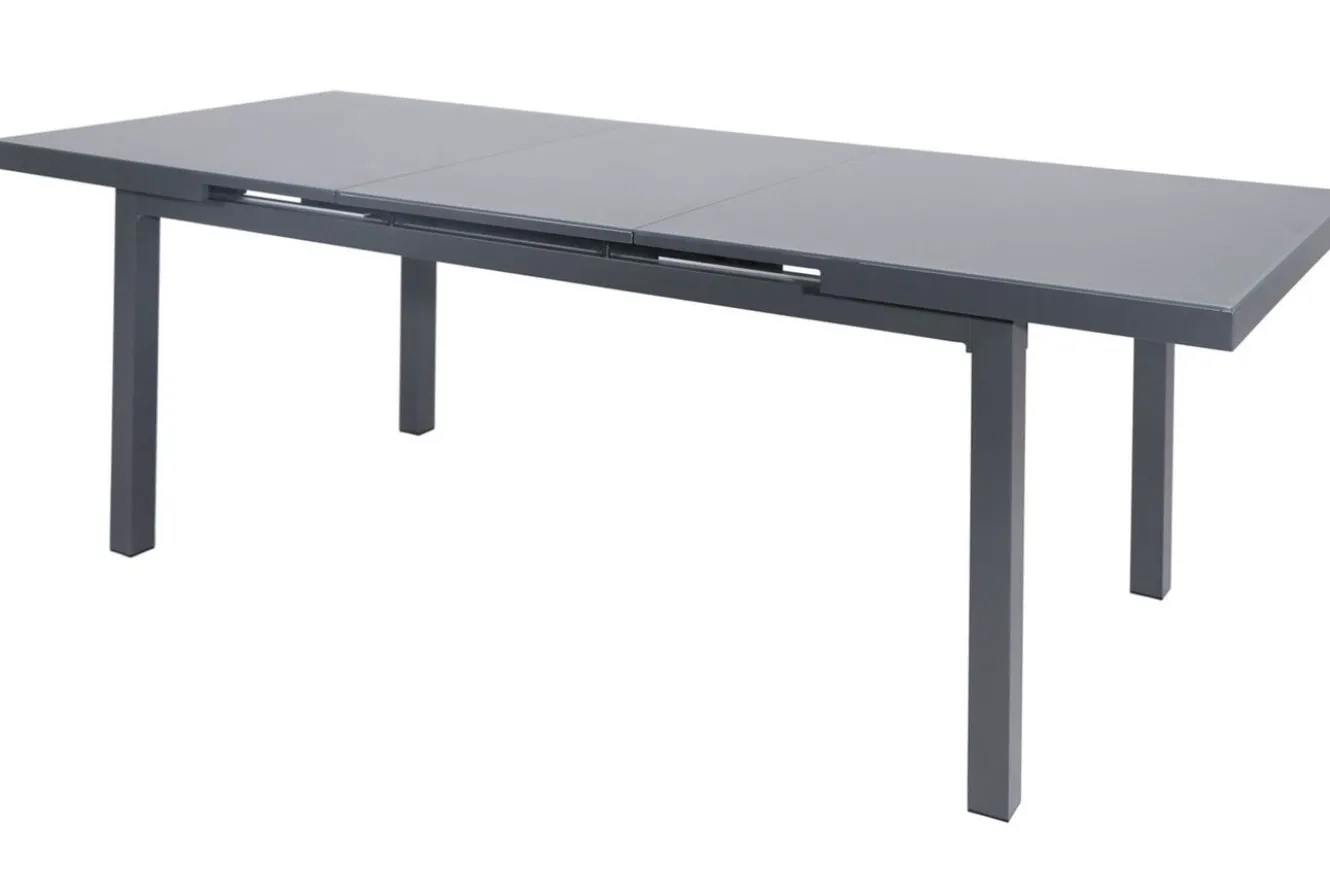 HARTMAN Alice Comfort Garten-Essgruppe, xerix, Alu/Textilene, Tisch 180/240x100cm, 6 Stapel-, 2 Klappstühle