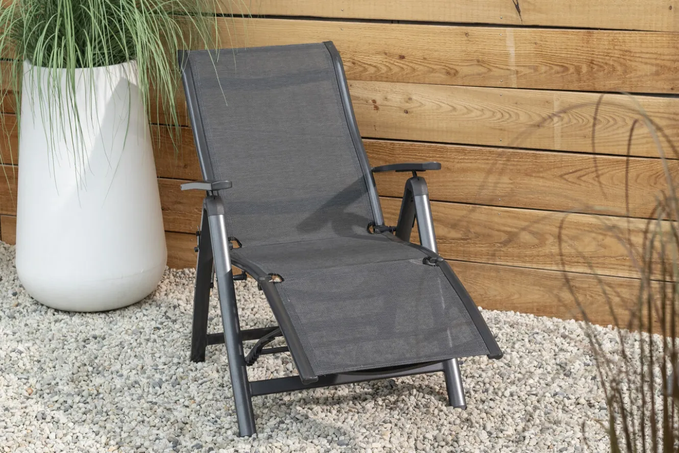 HARTMAN Alice Comfort Relaxsessel, xerix/anthrazit, Alu/Textilene, 70x67x45cm