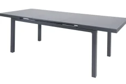 HARTMAN Alice Garten-Essgruppe, xerix, Alu/4x4 Textilen, Tisch 180/240x100cm, 6 Klappstühle