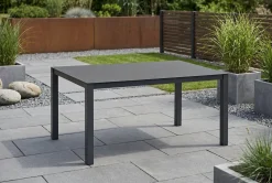 HARTMAN Alice Garten-Essgruppe, xerix/anthrazit, Alu/Textil, 160 x 95 cm, 6 Klappstühle