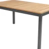 HARTMAN Alice Garten-Essgruppe, xerix/natur, Alu/Teak, 4x4 Textilen, 4 Klappstühle, 2 Stapelsessel, inkl. Ausziehtisch, 150/210x90cm