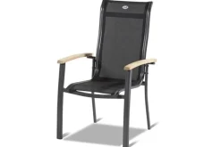 HARTMAN Alice Garten-Essgruppe, xerix, Alu/4x4 Textilen, Tisch 180/240x100cm, 8 Stapelsessel