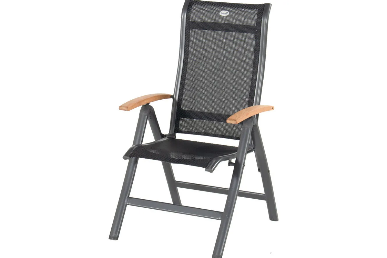 HARTMAN Alice Garten-Essgruppe, xerix/natur, Alu/Teak, 4x4 Textilen, 4 Hochlehner, 260/160x90cm