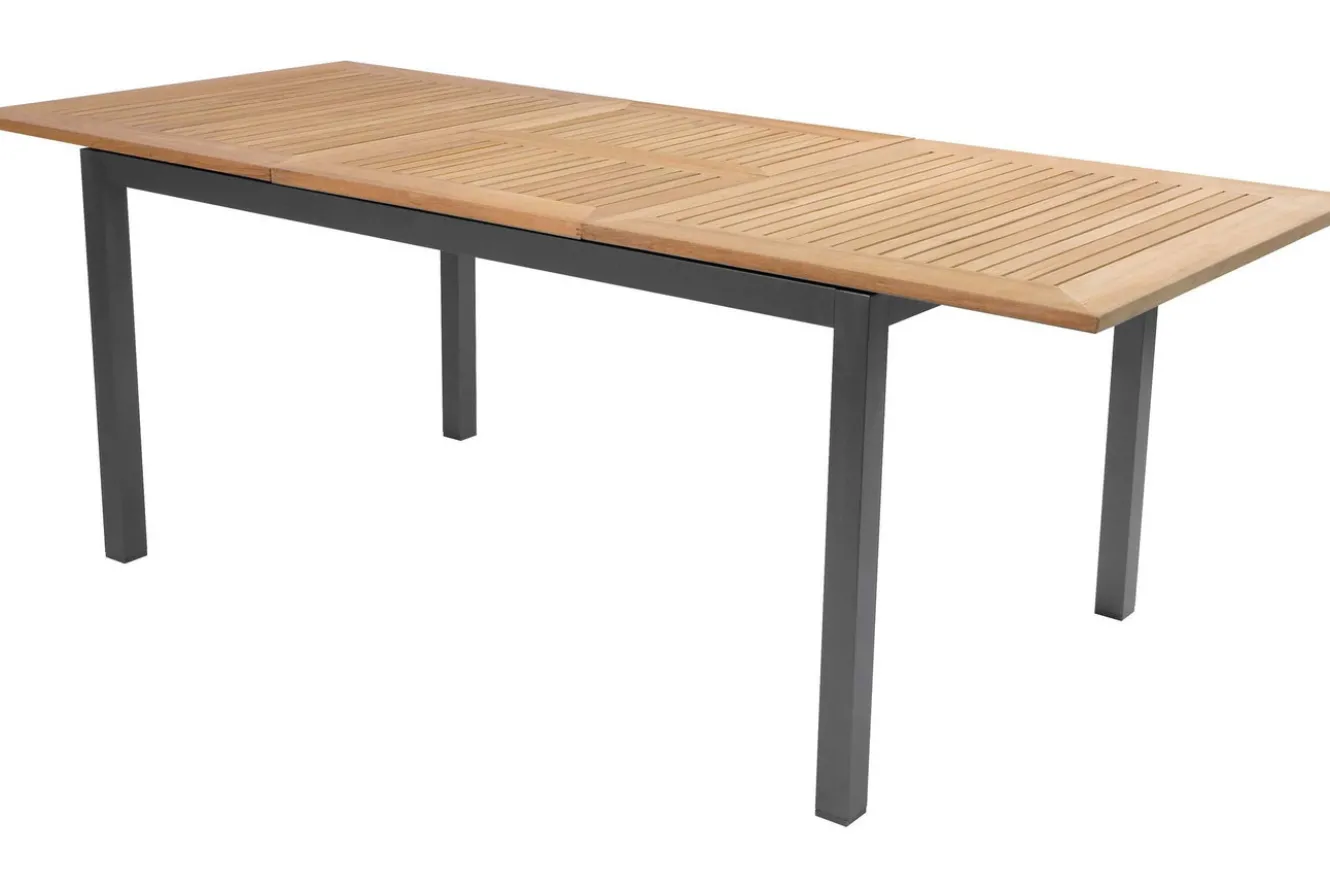 Hartman Alice Garten-Essgruppe, 6 Personen, ausziehbarer Tisch 150–210 cm, Aluminium/Teakholz FSC®-zertifiziert
