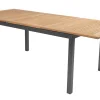HARTMAN Alice Garten-Essgruppe, xerix/natur, Alu/Teak, 4x4 Textilen, 4 Klappstühle, 150/210x90cm