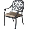 HARTMAN Amalfi Diningsessel, bronze, Alu-Guss, inkl. Wendekissen
