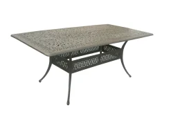 HARTMAN Amalfi Esstisch, bronze/anthrazit, Alu-Guss, 214x112cm, rechteckig