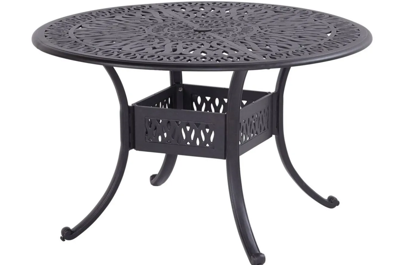 HARTMAN Amalfi Tisch, bronze, Alu-Guss, Ø120cm