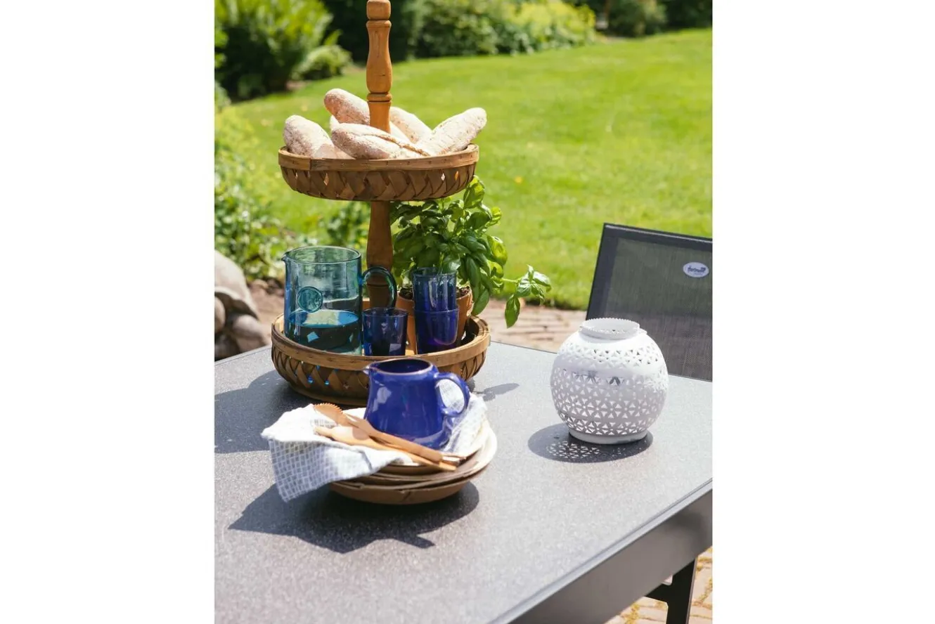 HARTMAN Ausziehtisch Tipperary xerix/stone grey, Aluminium/HPL, 160/260x93cm
