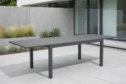 HARTMAN Ausziehtisch Tipperary xerix/stone grey, Aluminium/HPL, 160/260x93cm