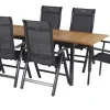 HARTMAN 4er Set Alice Comfort Stapelsessel, xerix/anthrazit, Alu/Textilene, 68x65x107cm