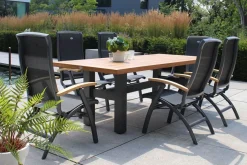 HARTMAN Exklusivmodell YasmaniEsstisch, xerix/natur, Alu/Teak, 240x100cm