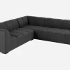 HARTMAN Finn Ecklounge, schwarz, Aluminium, Sunbrella, 6 Personen, UV-beständig und pflegeleicht