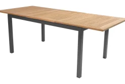 HARTMAN Garten-Essgruppe, xerix-anthrazit, Alu/Teakholz, 4x4 Textilen, 210/150x90 cm, 8 Personen