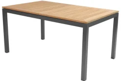 HARTMAN Garten-Essgruppe, xerix-anthrazit, Alu/Teakholz, 210/150x90 cm, 8 Personen