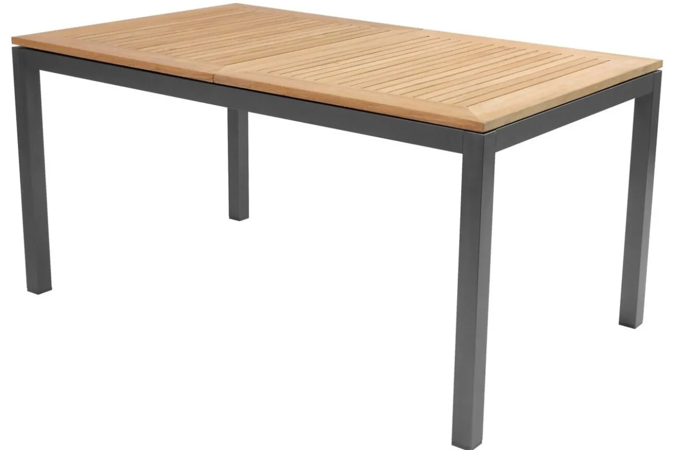 HARTMAN Garten-Essgruppe, xerix-anthrazit, Alu/Teakholz, 210/150x90 cm, 8 Personen