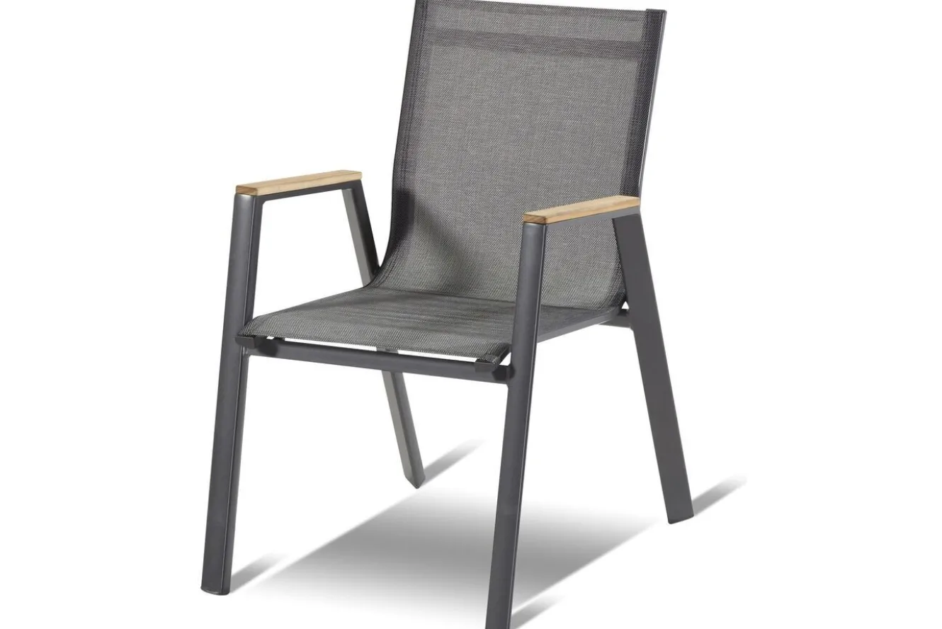 HARTMAN Garten-Essgruppe, xerix-anthrazit, Alu/HPL, 260/160x90 cm, 6 Sessel
