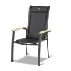 HARTMAN Gartenmöbel-Set, xerix-anthrazit, Alu/Teakholz, 4x4 Textilen, 210/150x90 cm, 6 Personen