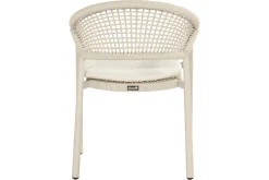 HARTMAN Shades of Colour Taragona Gartensessel, sand/beige, Alu/Polyester/Rope-Geflecht, 58 x 62 x 79 cm, stapelbar