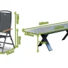 HARTMAN Sondermodell Xanadu / Raffaelo Garten-Essgruppe, xerix/anthrazit, Alu/Glaskeramik, 8 Klappstühle, 220/280x100cm