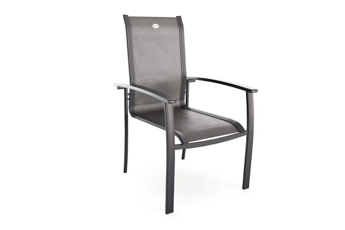 HARTMAN Sondermodell Xanadu / Alice Comfort Set, xerix/anthrazit, Alu/Glaskeramik, 8 Stapelsessel, 220/280x100cm
