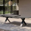 HARTMAN Sondermodell Xanadu / Aruba Garten-Essgruppe, xerix/anthrazit, Alu/Glaskeramik, 6 Stapelsessel, 220/280x100cm