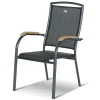 HARTMAN Sondermodell Xanadu / Raffaelo Garten-Essgruppe, xerix/anthrazit, Alu/Glaskeramik, 8 Stapelsessel, 2 Klappstühle, 220/280x100cm