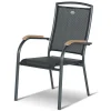 HARTMAN Sondermodell Xanadu / Raffaelo Garten-Essgruppe, xerix/anthrazit, Alu/Glaskeramik, 2 Stapelsessel, 8 Klappstühle, 220/280x100cm