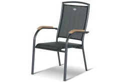 HARTMAN Sondermodell Xanadu / Raffaelo Garten-Essgruppe, xerix/anthrazit, Alu/Glaskeramik, 2 Stapelsessel, 8 Klappstühle, 220/280x100cm