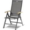 HARTMAN Sondermodell Xanadu / Aruba Garten-Essgruppe, xerix/anthrazit, Alu/Glaskeramik, 2 Stapelsessel, 6 Klappstühle, 220/280x100cm