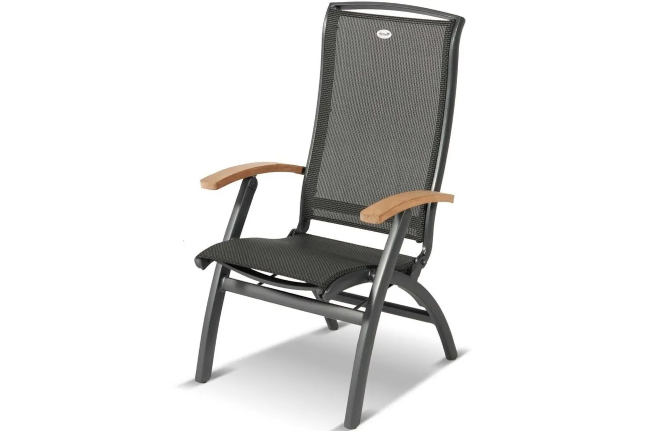 HARTMAN Sondermodell Yasmani/Da Vinci Garten-Essgruppe, xerix, Alu/Teakholz, 240x100cm, 8 Klappstühle