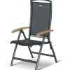 HARTMAN Sondermodell Yasmani/Raffaelo Garten-Essgruppe, xerix, Alu/Teakholz, 240x100cm, 8 Klappstühle