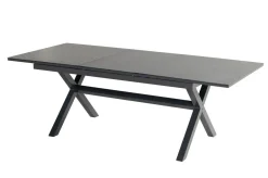 HARTMAN Xanadu / Alice Garten-Essgruppe, xerix, Alu/Textilene/Glaskeramik, 8 Stapelsessel, 160/220x100cm