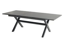HARTMAN Xanadu / Alice Garten-Essgruppe, xerix, Alu/Textilene/Glaskeramik, 4 Klappstühle, 160/220x100cm